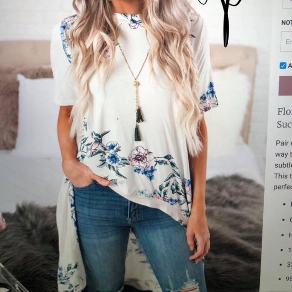 NanaMacs Clifton floral high -low top